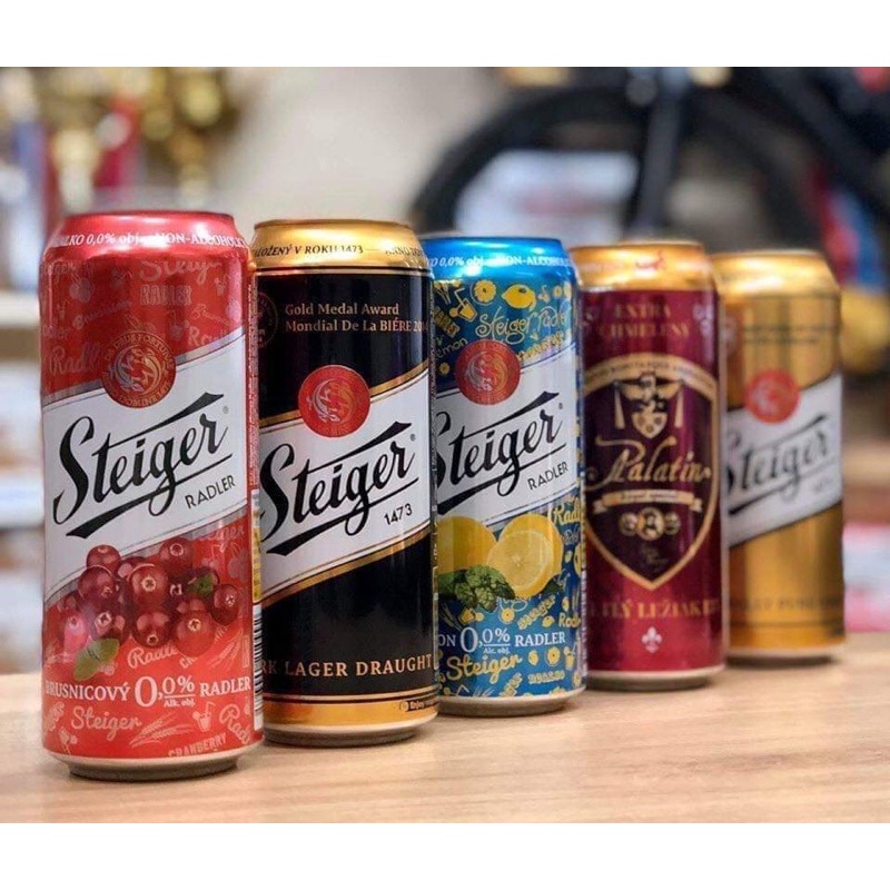 Bia đen Stieger 4,5% thùng 24 lon 500ml