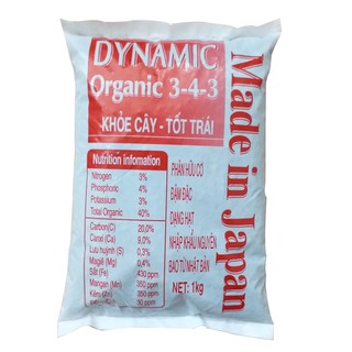 Gói 1kg - Phân gà Nhật Dynamic - Phân hữu cơ đậm đặc dạng hạt