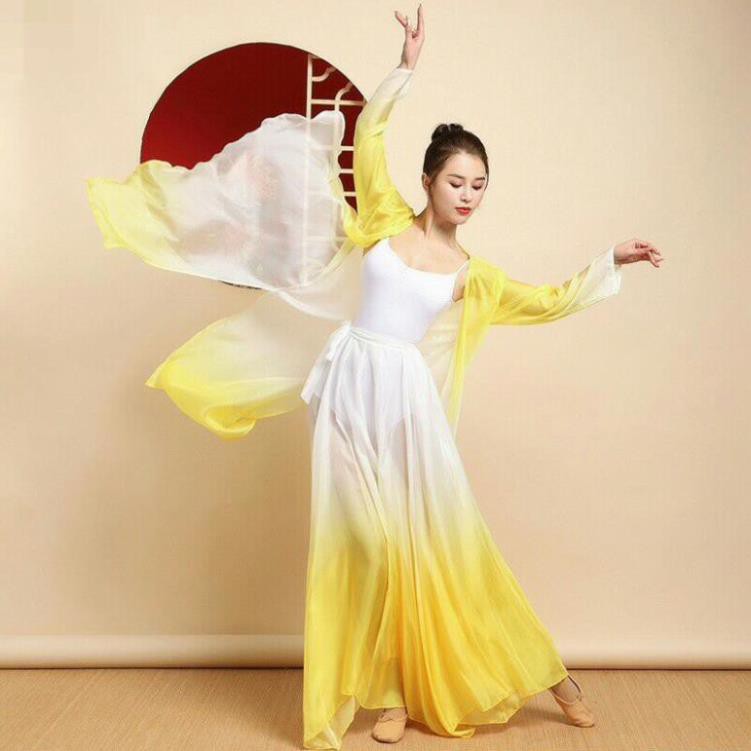 Áo choàng dài múa cổ trang Trung Quốc A93 Diễm Phương