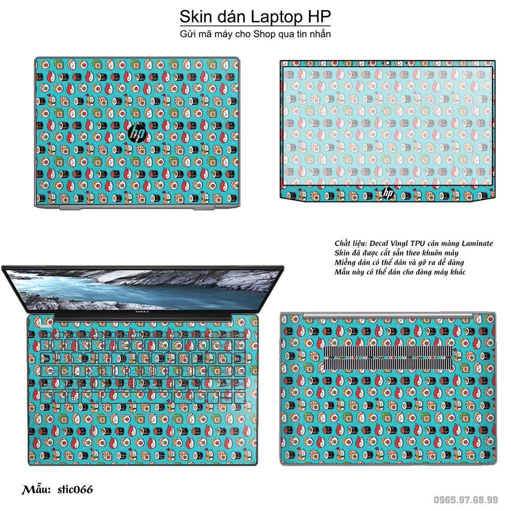 Skin dán Laptop HP in hình Hoa văn sticker _nhiều mẫu 11 (inbox mã máy cho Shop)