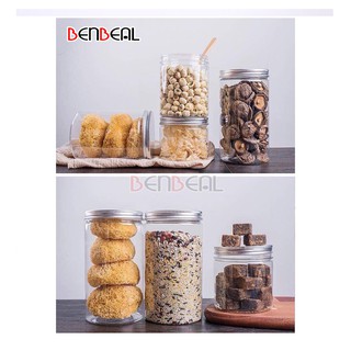 Hộp Nhựa, Hũ Nhựa Pet Nắp Nhôm Đựng Thực Phẩm, Đồ Khô, Ngũ Cốc 200ml 250ml 500ml 600ml 700ml 800ml 900ml