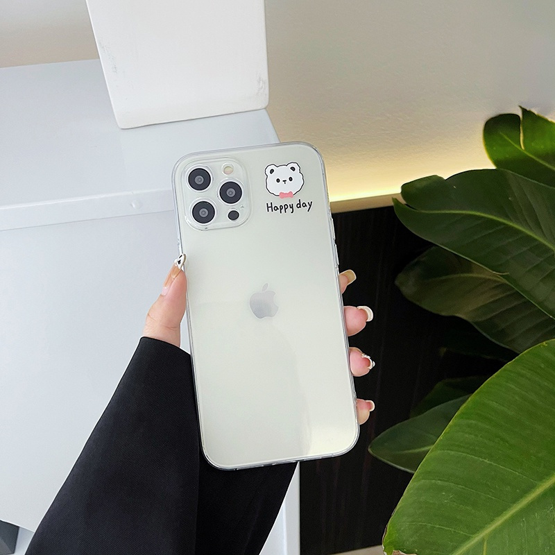 Ốp điện thoại TPU silicone họa tiết thỏ cún đáng yêu cho iPhone 11 Pro Max X XR XS Max 7 8 Plus SE 2020 12ProMax 12Mini | BigBuy360 - bigbuy360.vn