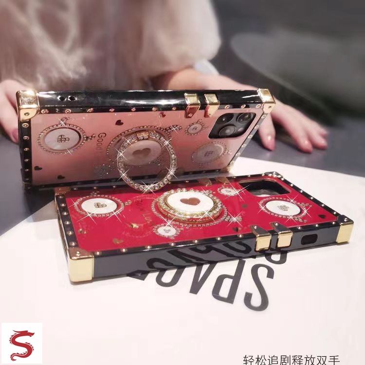 Ốp Điện Thoại Vuông Hình Cô Gái Bò Sữa Dễ Thương Cho IPhone 13 Pro Max 12 11 Pro Max XR XS Max 7 8 Plus