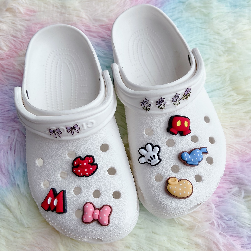 Set 7 Phụ Kiện Nút Giày Tự Làm Tiện Dụng#Bộ Đồ Hoạt Hình Mickey