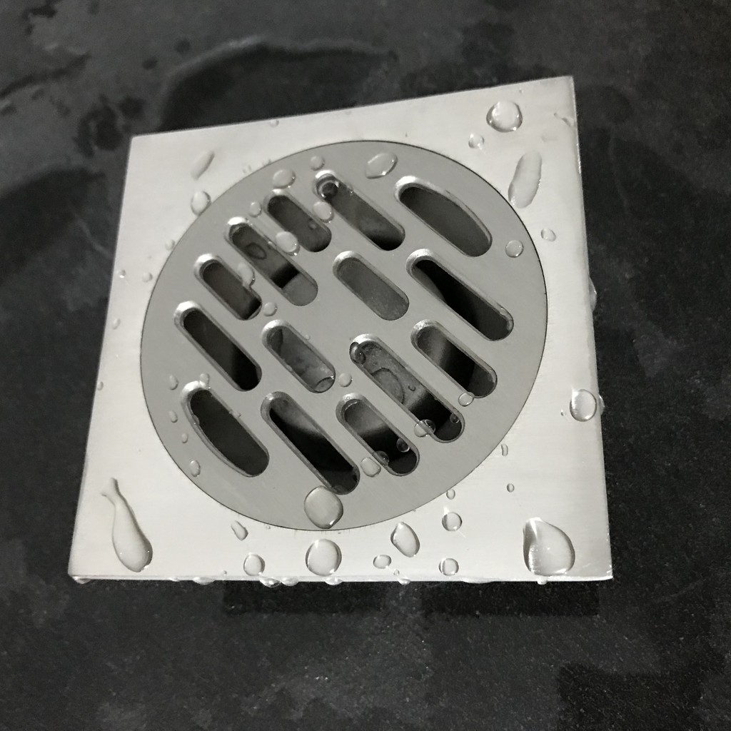 Phễu thoát sàn sus304 12x12 phi thoát 60/90, đúc nguyên khối inox304, bảo hành vĩnh viễn