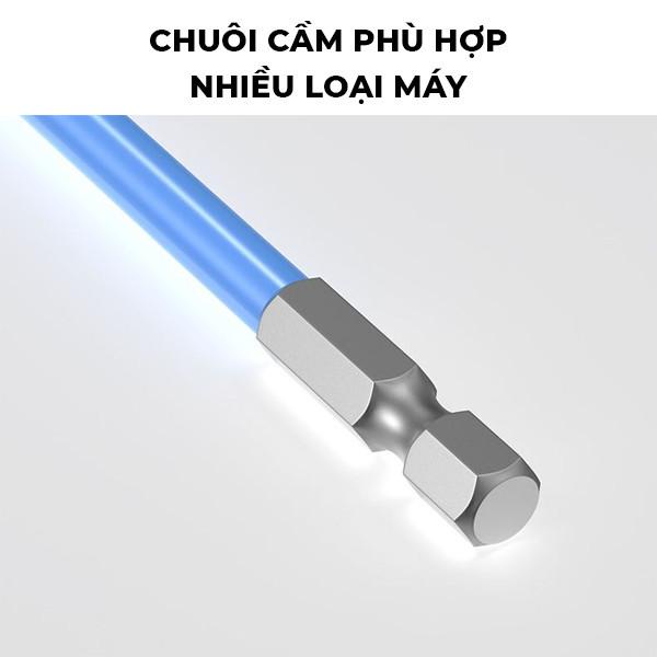 Bộ 5 Mũi Khoan Đầu Vít Siêu Từ Tính Bằng Thép Vặn Ốc Vít Han Gỉ Dễ Dàng Dùng Cho Máy Khoan Tiện Dụng, Chống Rơi Vít