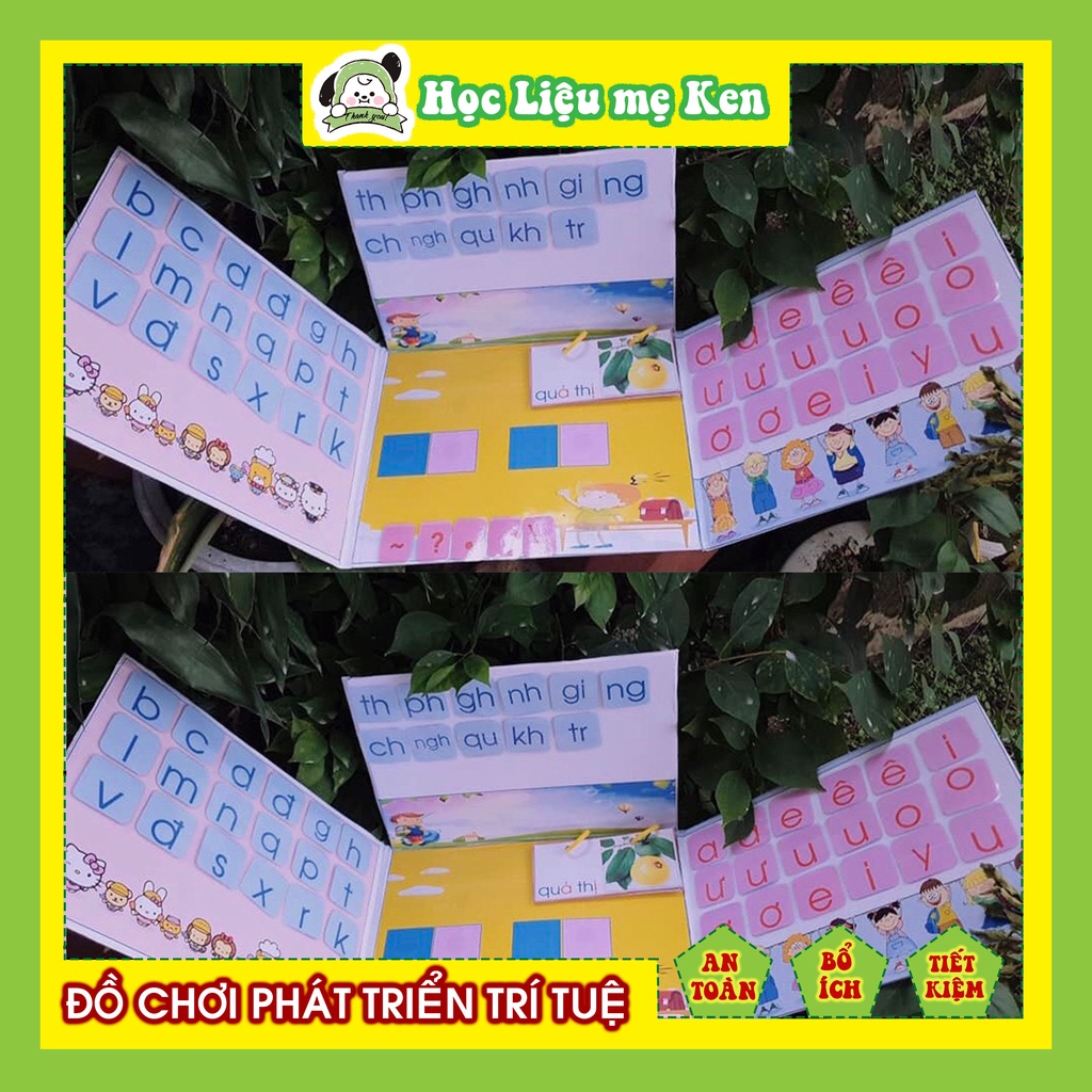 - Bảng chữ Tiếng Việt cho bé tập đánh vần