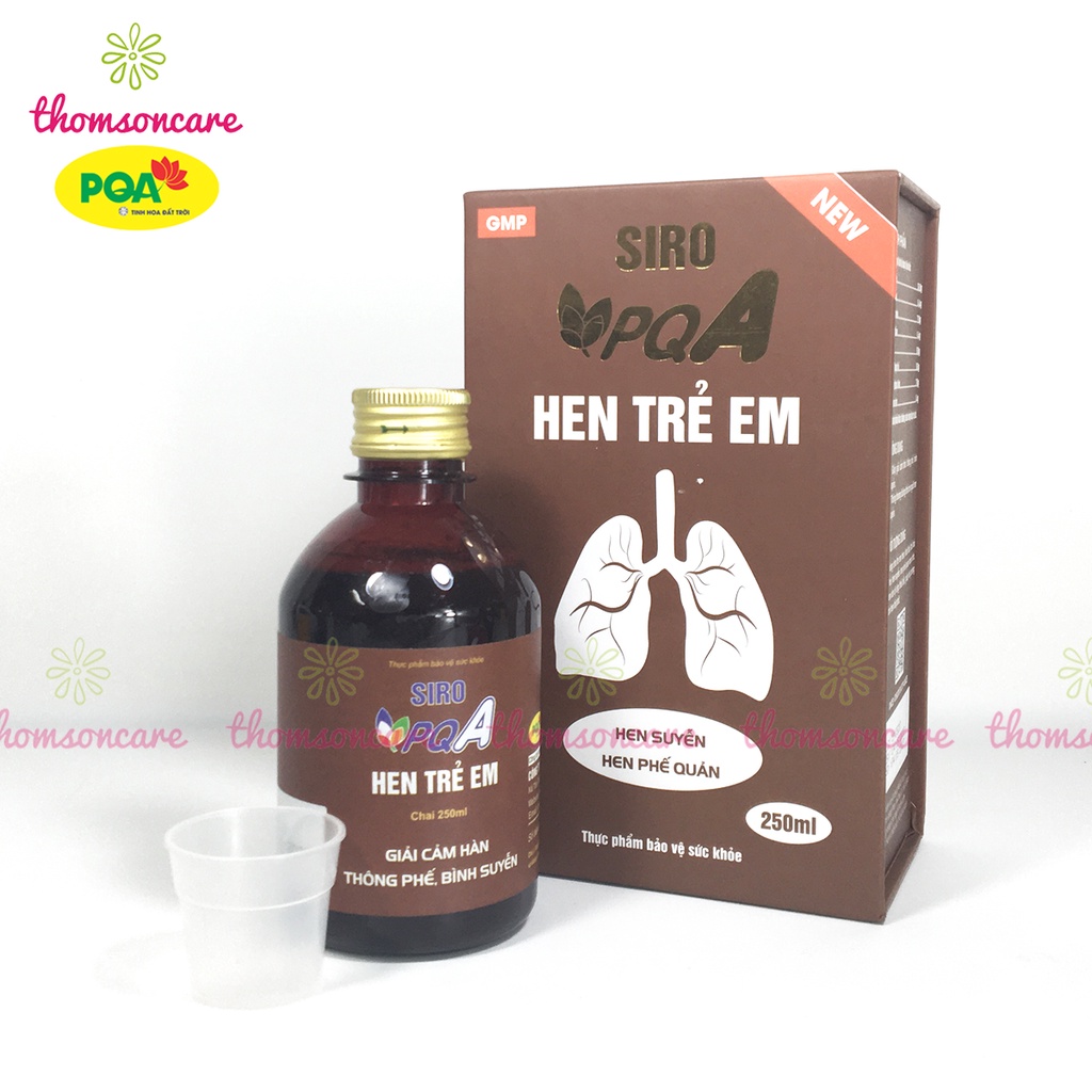 Siro PQA - hỗ trợ giảm hen cho bé