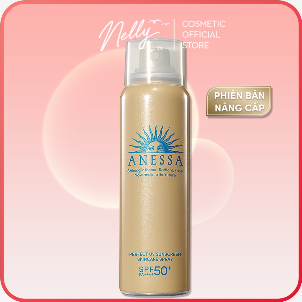 Xịt chống nắng Anessa kiềm dầu, dưỡng da, tiện lợi Anessa Gold Spray 60g.