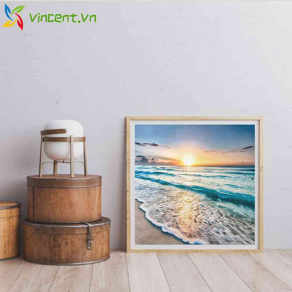 Toàn Bộ Bộ Tranh Thêu Chữ Thập 11CT DIY Hình Bãi Biển