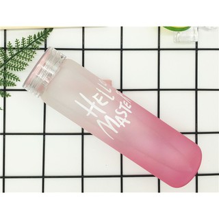 Bình nước thủy tinh Hello Master màu ngẫu nhiên giá siêu rẻ
