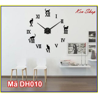 ✴️Đồng hồ dán tường nghệ thuật phụ kiện trang trí- Đồng hồ dán tường DH010