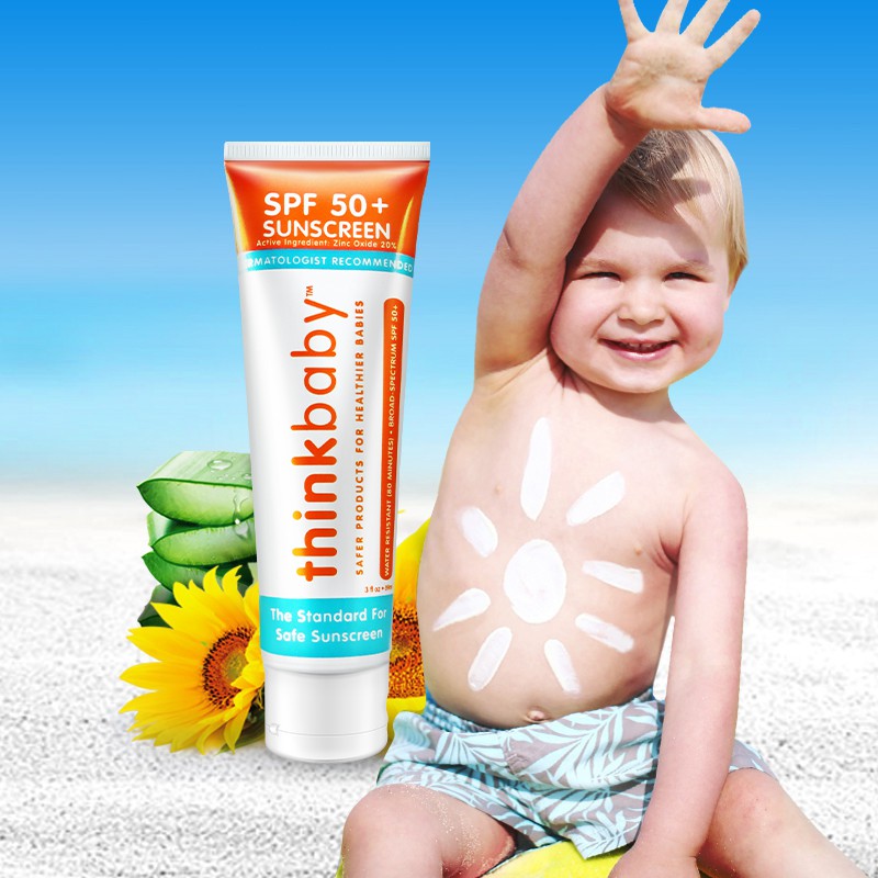 [Date 2024] Kem chống nắng lành tính cho mẹ và bé Thinkbaby Safe Sunscreen - ThinkSport SPF 50