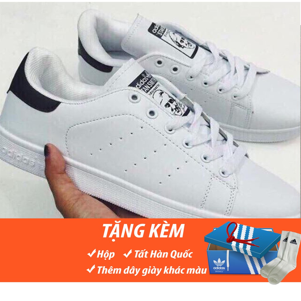 [FREE SHIP + FULL BOX] Giày Stan Smith đen trắng nam nữ giá rẻ hàng chất lượng cao