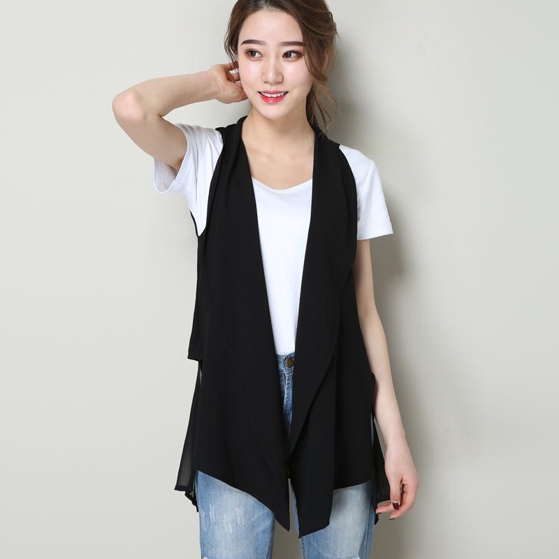 Áo Khoác Cardigan Vải Voan Mỏng Dáng Rộng Dài Ngang Gối Thời Trang Xuân Thu Cho Nam Và Nữ 9.24