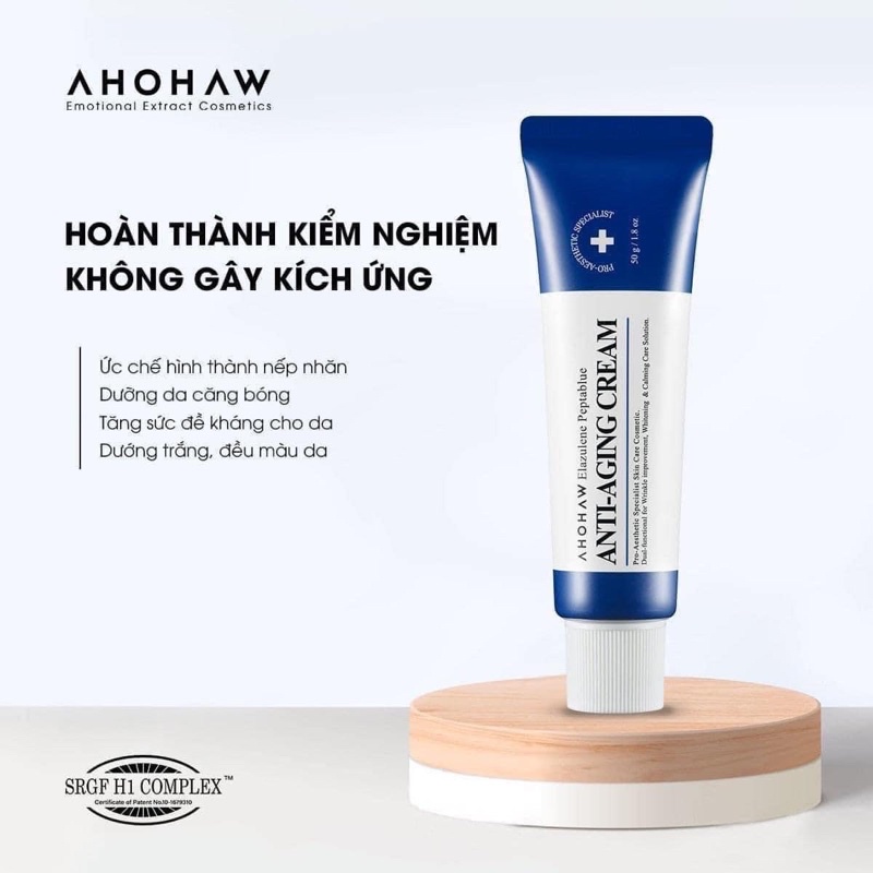Kem dưỡng chống lão hóa, xóa nhăn, nâng cơ AHOHAW ANTI-AGING CREAM 50g