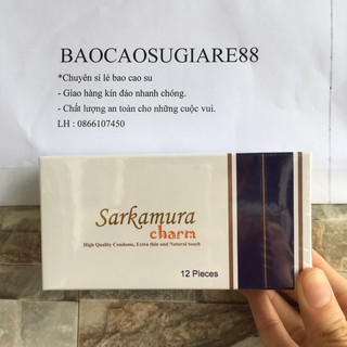Bao cao su siêu mỏng ôm khít và nhiều chấm nhỏ li ti hộp 12 cái 4.9