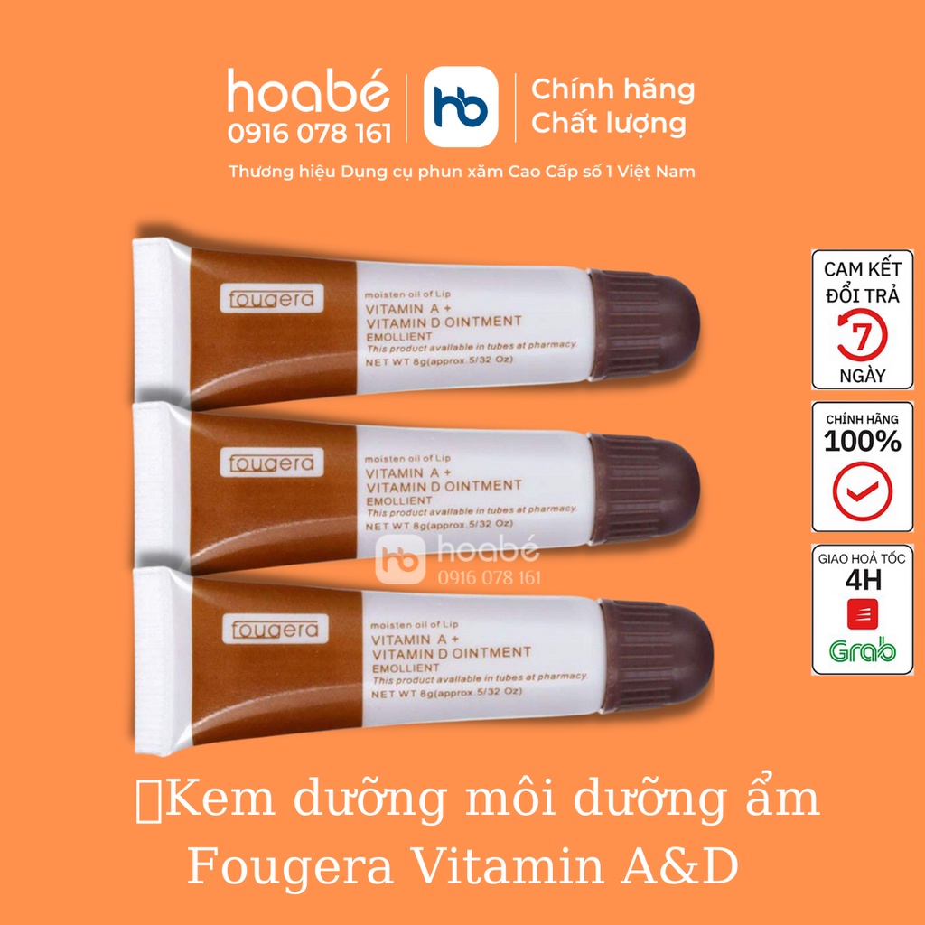Kem dưỡng ẩm Fougera Vitamin A&amp;D Ointment dạng tuýp chăm sóc phun môi mày xăm hình - DCPX HOA BÉ 2021