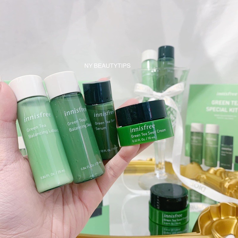 Set Kit Trà Xanh Dưỡng Ẩm Innisfree Green Tea Special Kit Ex