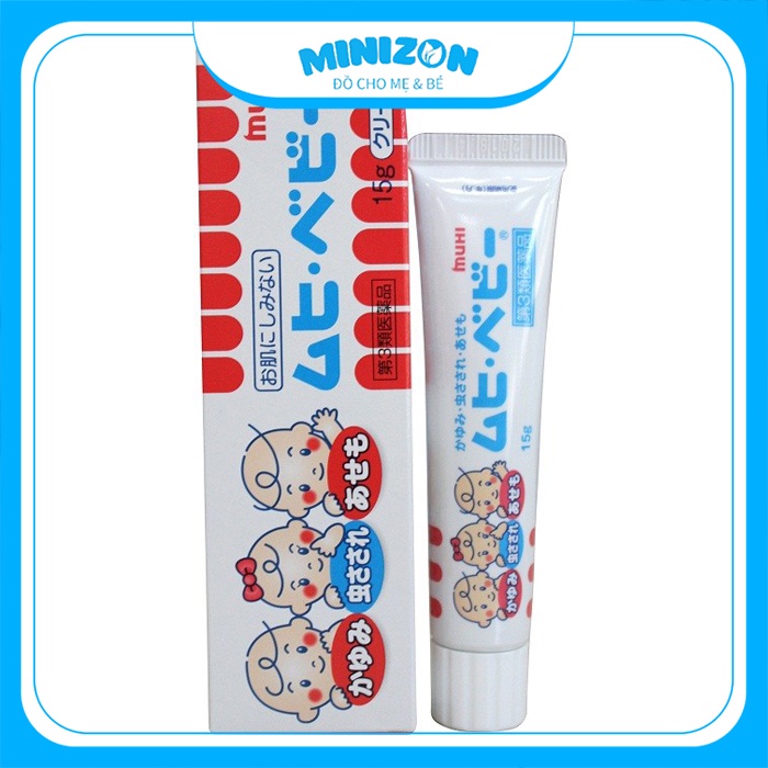 Kem Bôi Muỗi Đốt Và Côn Trùng Cắn Muhi Nhật Bản 15g | Minizon Kids