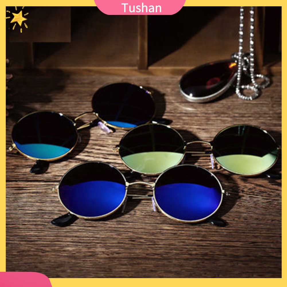 Kính Mát Gọng Tròn Chống Tia Uv Thời Trang Cho Nam Nữ
