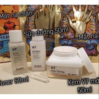 💥💥 Sale Set Dưỡng da V7 kem-toner-suaduong-matna V7 50ml