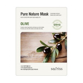 Mặt Nạ Dưỡng Da Chiết Xuất Olive Secriss Pure Nature Mask Olive