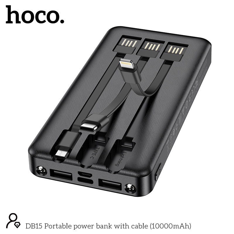 ⚡HOCO⚡Cục sạc Dự Phòng sam sung ,anker-DB15-10000mah -Pin sạc dự phòng iphone -hỗ trợ các dòng máy xiaomi ,ip ,oppo