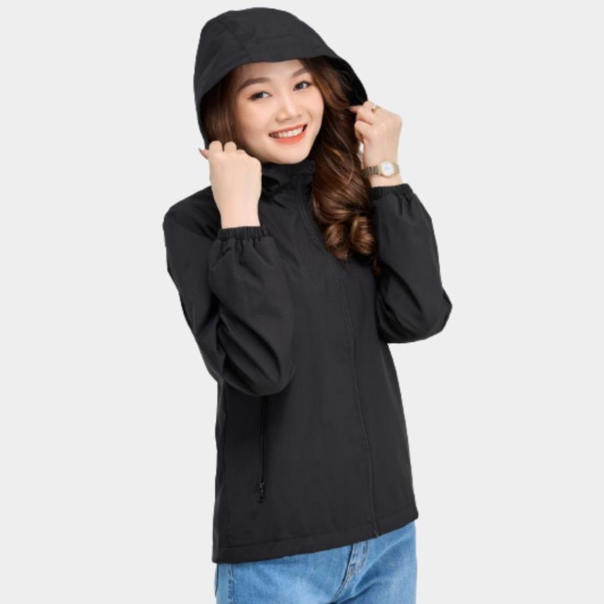 12.12 [Hàng Hot ] Áo khoác gió nữ YODY thể thao phối lưng, áo gió cản bụi, cản gió, chống nước cao c