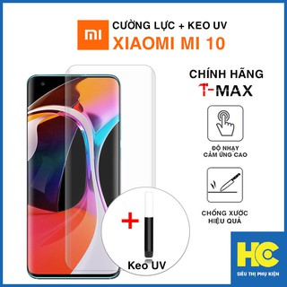 Kính cường lực Mi 10 chính hãng T-Max + keo UV – Dán màn hình Xiaomi Mi 10