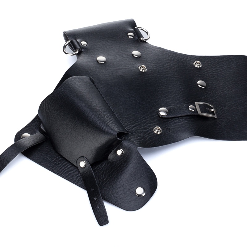 Túi Da PU Đựng Kéo Cắt Tóc Kèm Dây Đeo Tiện Dụng