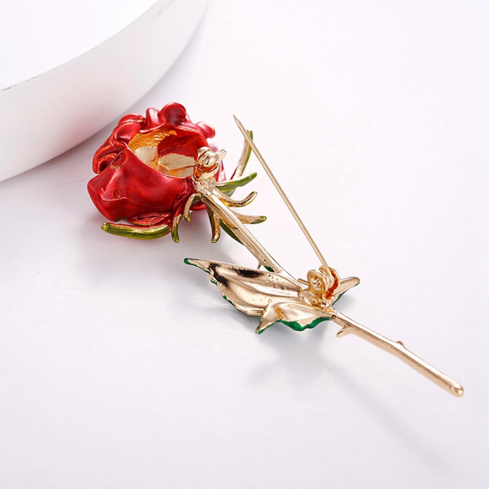 Ghim Cài Áo Hình Hoa Hồng Thiết Kế Ấn Tượng Sành Điệu