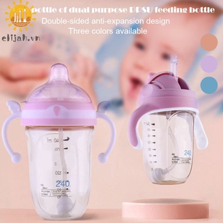 Bình sữa có ống hút chống tràn tiện dụng cho bé