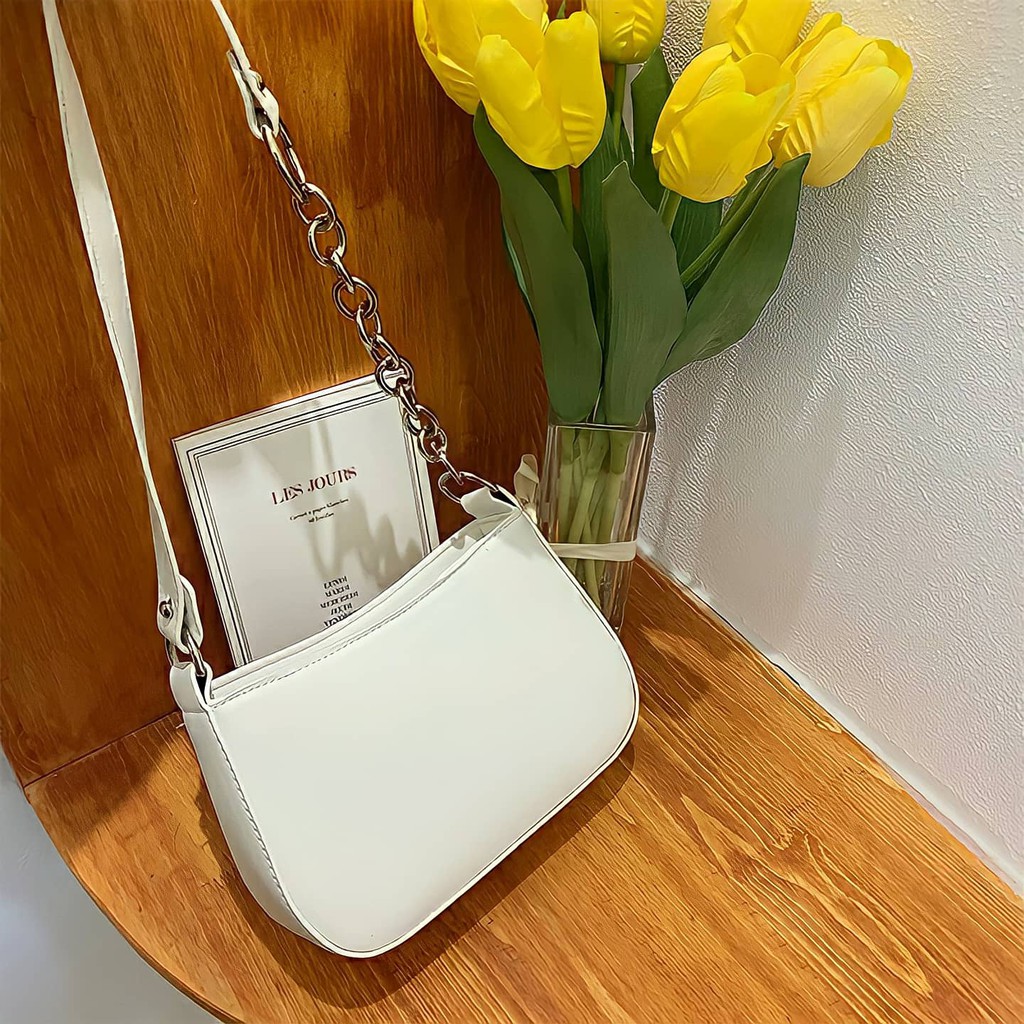 Túi kẹp nách da Retro tặng kèm dây đeo chéo | BigBuy360 - bigbuy360.vn