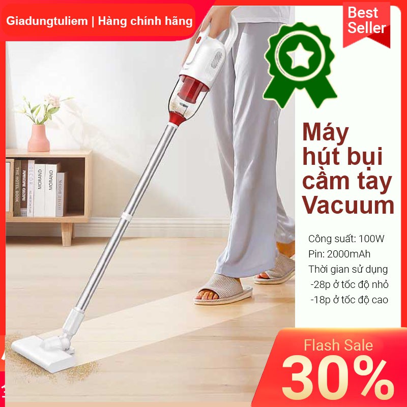 Máy Hút Bụi Gia Đình Cầm Tay Không Dây VACUUM ❤️RẺ VÔ ĐỊCH❤️ May Hut Bui Ô Tô Nhỏ Gọn V001