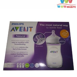 Bình sữa avent natural 125ml,260ml