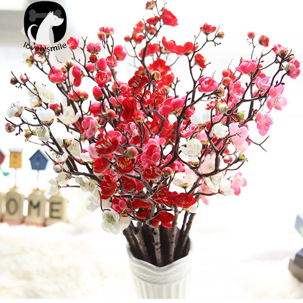 Nhánh hoa anh đào giả trang trí nhà đẹp decor phòng khách