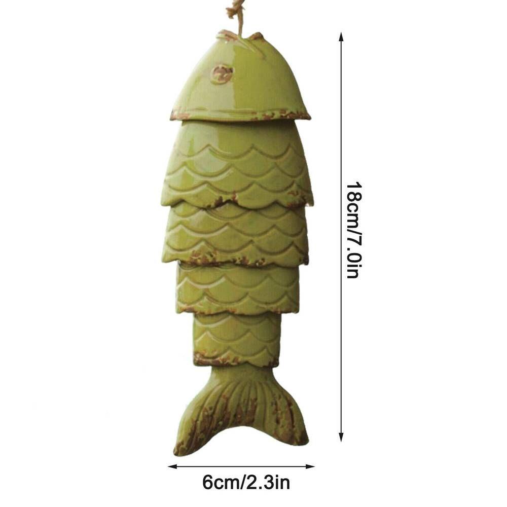 Chuông Gió Treo Trang Trí Hình Cá Koi Sáng Tạo