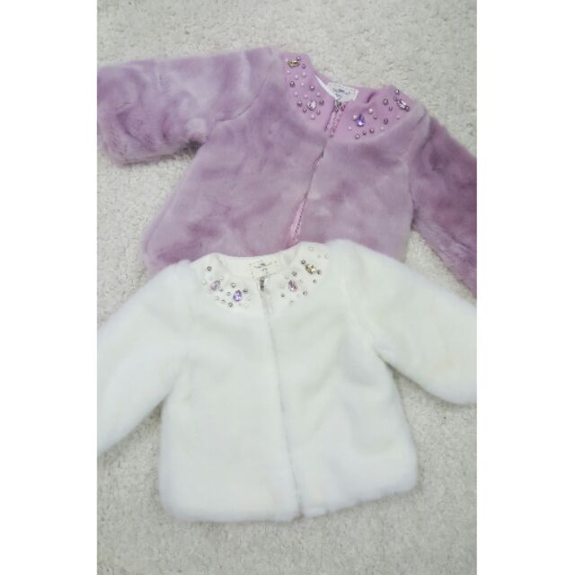 Áo choàng lông bé gái