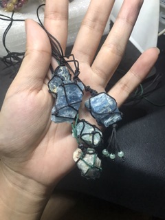 Dây đeo macrame đá thô thanh tẩy