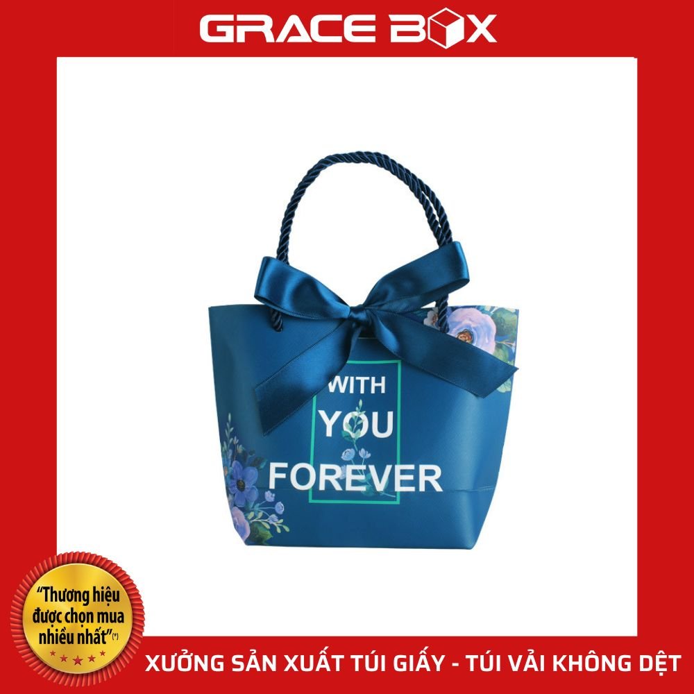 Túi Giấy Quà Tặng Mini With You Forever Cực Xinh - Siêu Thị Bao Bì Grace Box
