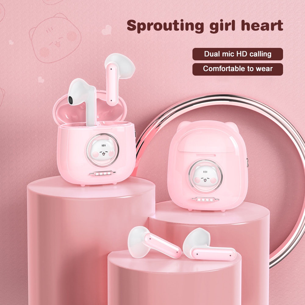 Nova Tai Nghe Bluetooth Tws Không Dây Nhét Tai Dễ Thương Làm Quà Tặng Túi Xách Cho Nữ