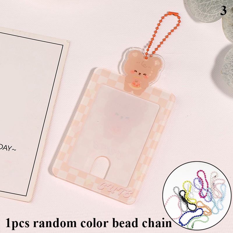 Set Phụ Kiện Trang Trí Thẻ Bằng Acrylic Hình Gấu Dễ Thương