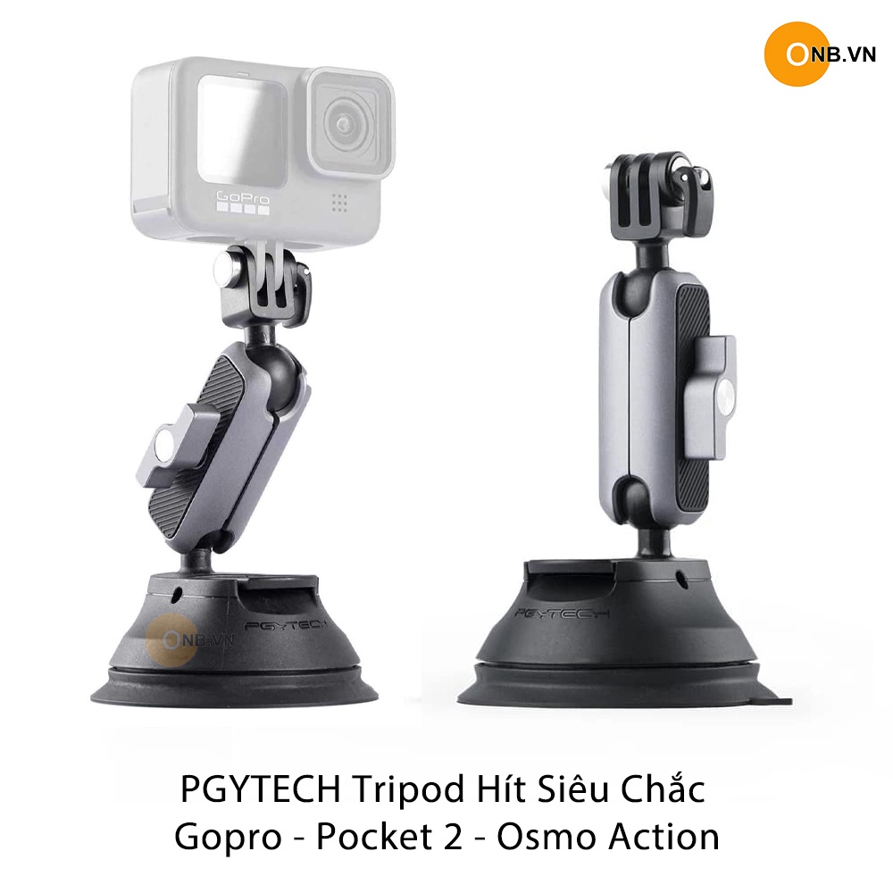 PGYTECH Suction Cup - Tripod hít kiếng, mặt phẳng dùng cho Gopro, Pocket