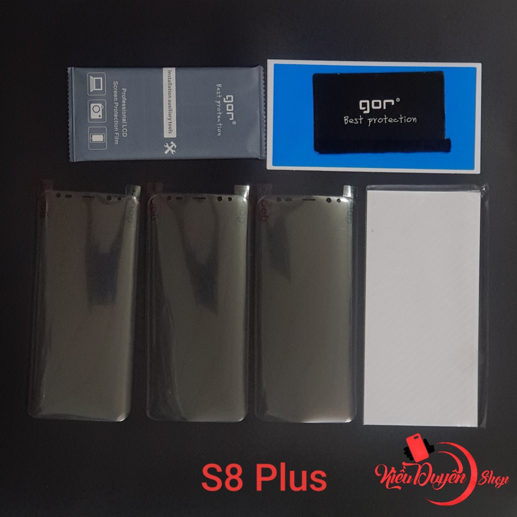 Bộ 4 dán full màn hình Samsung Galaxy S10,S10 Plus,S7,S7 Edge,S8,S8 Plus,S9,S9 Plus,Note FE,Note 8,Note 9 hiệu Gor