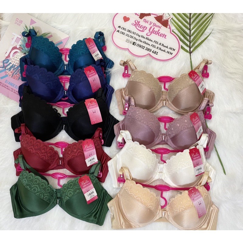 ♥️ SHOP UY TÍN ♥️  Áo Ngực Cài Trước Không Mút Có Gọng Bella Hàng Việt Nam Áo Lót Mỏng bđ26