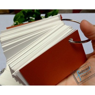 Mua 5 tặng 1 - 100 thẻ flashcard trắng góc vuông học từ vựng