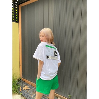 Áo thun trắng oversize W Green Tee