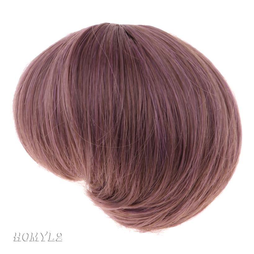 1/3 BJD Doll Wig Short Curly Hair Wig for Dolls DIY Making Supplies Brown