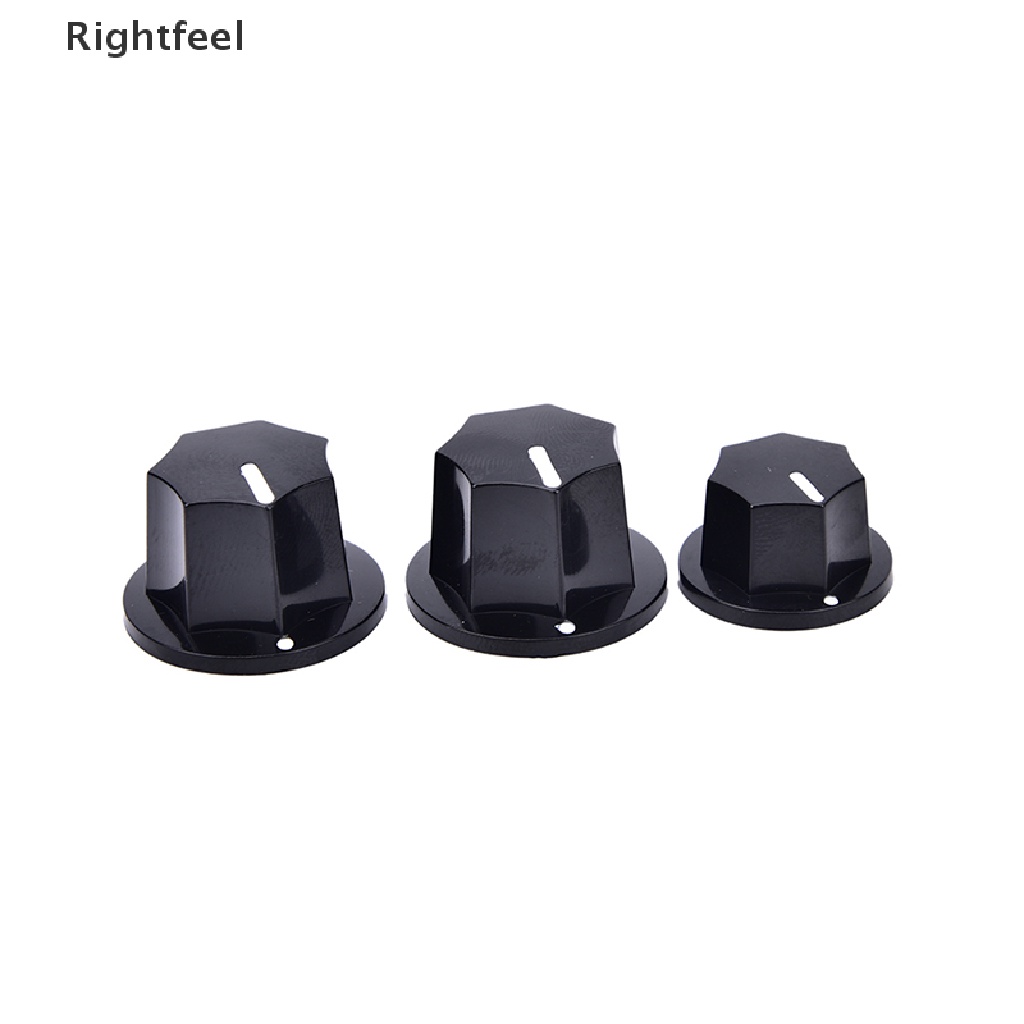 Set 3 Nút Điều Khiển Âm Lượng amp Bằng Nhựa Màu Đen Phong Cách vintage Cho Đàn jazz bass guitar
